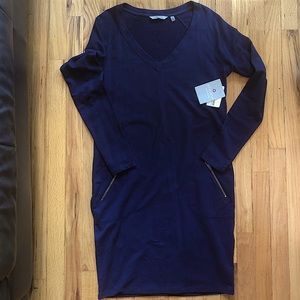 NWT Navy Blue Athleta Enchanted dress | Size MT